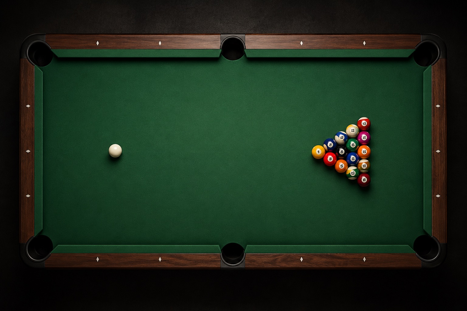 Tournament table from above